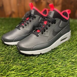Nike Gray and Pink Air Max Sneakers